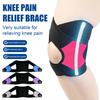 Open Patella Knee Brace with Stabilizer Pain Relief Adjustable Men Women Knee Compression Sleeve Meniscus Tear Recovery Knee Support Wrap