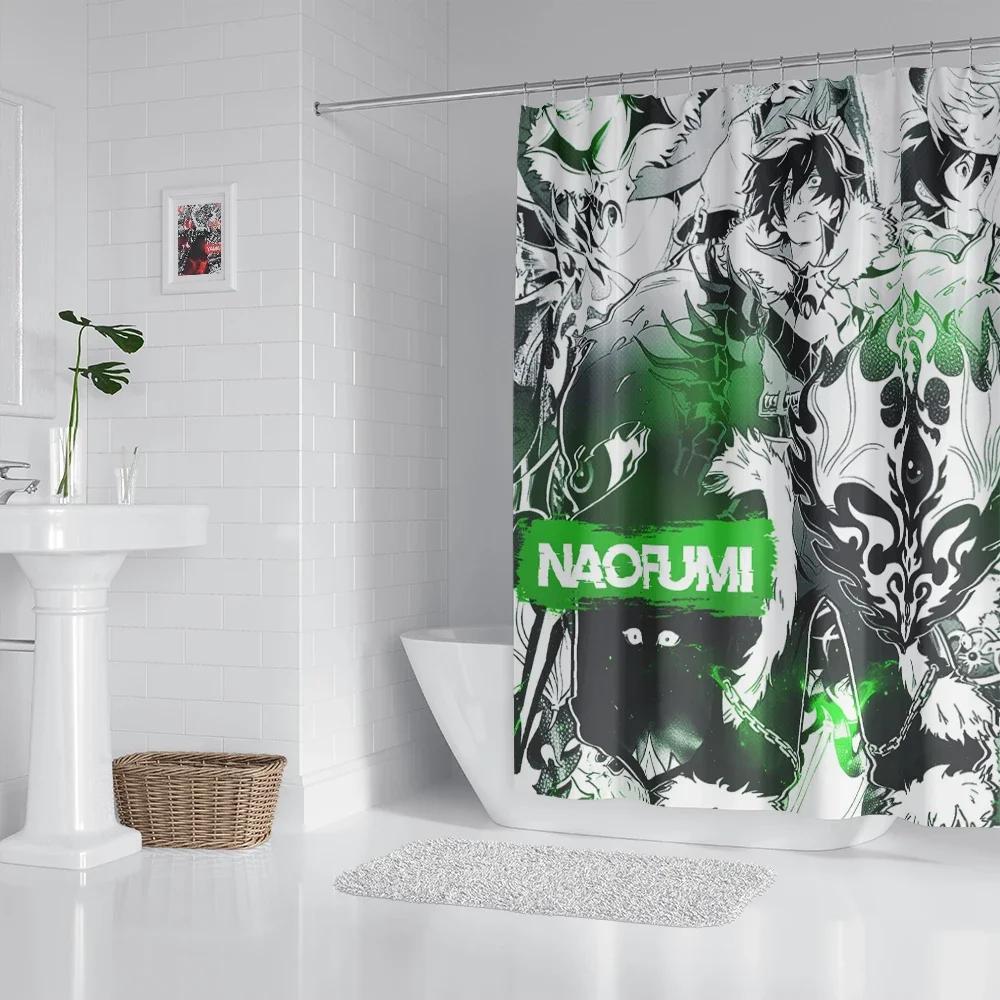 Anime Badezimmer Duschvorhang Mit Haken, Dekorativer Badezimmer Vorhang Und Zubehör Anime Vorhang Deko