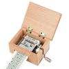 DIY Hand-cranked Music Box Wooden Box With Hole Puncher And Paper Tapes