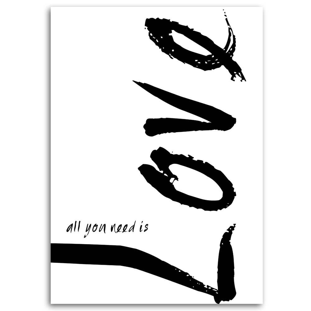 Canvas Print, White Love