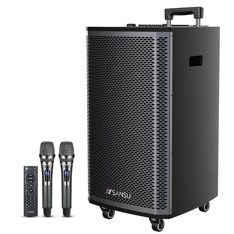 SANSUI L10 Portable Outdoor Karaoke Trolley Speaker CN plug (adapter included) (CN version)