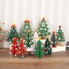 Christmas Tree Children's Handmade DIY Stereo Wooden Christmas Tree Scene Layout Christmas Decorations Ornaments Pendant