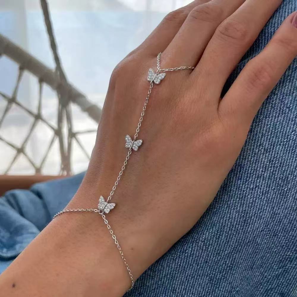 Butterfly Water Diamond Bracelet For Women With Electroplated Animal Design Gift For Anniversaries