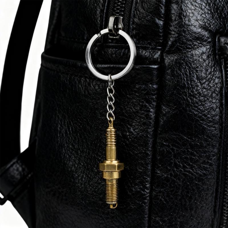 Metal Car Keychain Accessory Nonslip Grip Multipurpose Use Vehicle Themed Key Holder Present for Automotive Enthusiasts