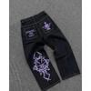 Pánské Hip Hop Streetwear Volné Džíny S Potiskem Bavlněné Pružné Džínové Kalhoty Ležérní Podzimní Oblečení