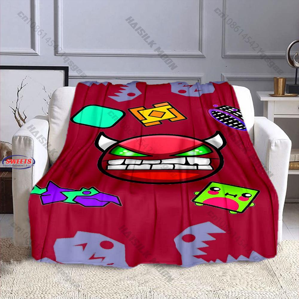 6 Sizes G-Ge0metry D-Dash Theme Print Blanket Children's Room Living Room Sofa Personalized Decorative Shawl Blanket Great Gift