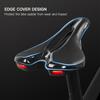 Bike Saddle Bicycle Soft Saddle with USB Charging Warning Taillight Breathable Seat Cushion for