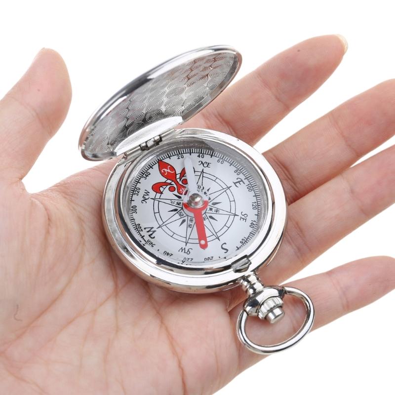 Boussole de voiture Porte-clés Style Montre Vintage Lumineux dans le Noir Navigation