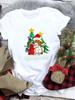 Καλά Χριστούγεννα Πρωτοχρονιά Γραφικό T-Shirt Γυναικείο Κοντομάνικο Τυπωτό T-Shirt Γυναικεία Ρούχα Τάση Χαριτωμένο Γυναικείο Casual Γραφικό T