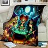 1PC Custom Name Witches' Night Brew Flannel Blanket Versatile,all-season Throw Suitable for the Living Room,bedroom,camping,travel,and Gift
