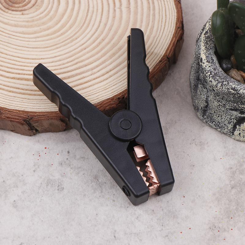 2Pcs 100A Crocodile Alligator Clips Car Battery Chargers Insulated Clamp Plastic Handle Test Alligator Clip For Electric Project