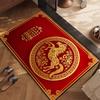 Chinese Style Festive 2026 Red Carpet Living Room Sofa Bedroom Study Bathroom Kitchen Entrance Door Mat Non-slip Horse Decor Rug