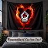 Custom Name Text Tapestry,LOSC Lille FC Decorative Wall Hanging, Background Tapestry For Home Bedroom
