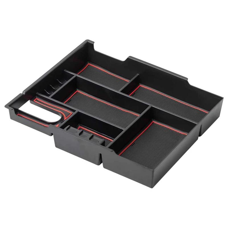 Center Console Organizer Full Tray for Toyota Tundra 2014 2015 2016 2017 2018 Accessories Armrest Storage Car Box