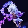 Bandai 10cm Mini One Piece Luffy Gear 5 Actionfigur Sonnengott Nika Statue Anime Figur PVC Modellpuppe Sammlung Spielzeug Geschenk Kinder