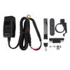 Motorcycle Phone Charger USB Type C Rain Proof Fast Charging Motorcycle Handlebar Charger with Voltmeter and Switch for