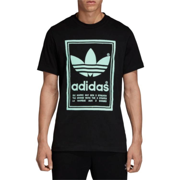 adidas originals Printing Casual Short Sleeve Black Men's DJ2712