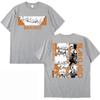 Japanisches Anime My Hero Academia T-Shirt Bakugou Katsuki T-Shirt Unisex Damen Übergroßes Harajuku Kurzarm T-Shirt Streetwear T-Shirt
