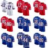 Buffalo Bills NFL Football Jersey Mens Embroidered Replica Uniform Shirt Fans - Allen 17 Hamlin 3 18 40 44 86