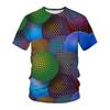 Sommer Herren 3D-Druck Rundhals T-Shirt Mode Vielseitig Trend Lässig Atmungsaktiv