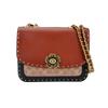 Madison Camellia Metal Buckle Studded Decorated Small Square Bag Women Shoulder Bag Black Multicolor C3758-B4NQ4