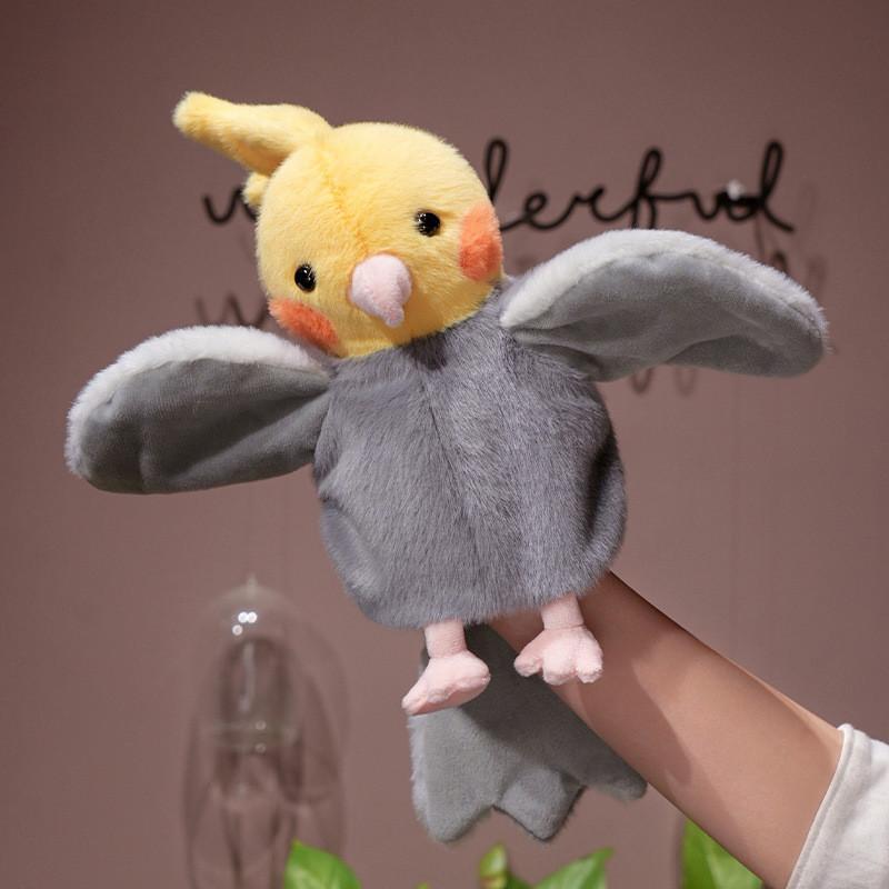 Cute Realistic Parrot Hand Puppet Plush Toy For Kids Interactive Gift Experience