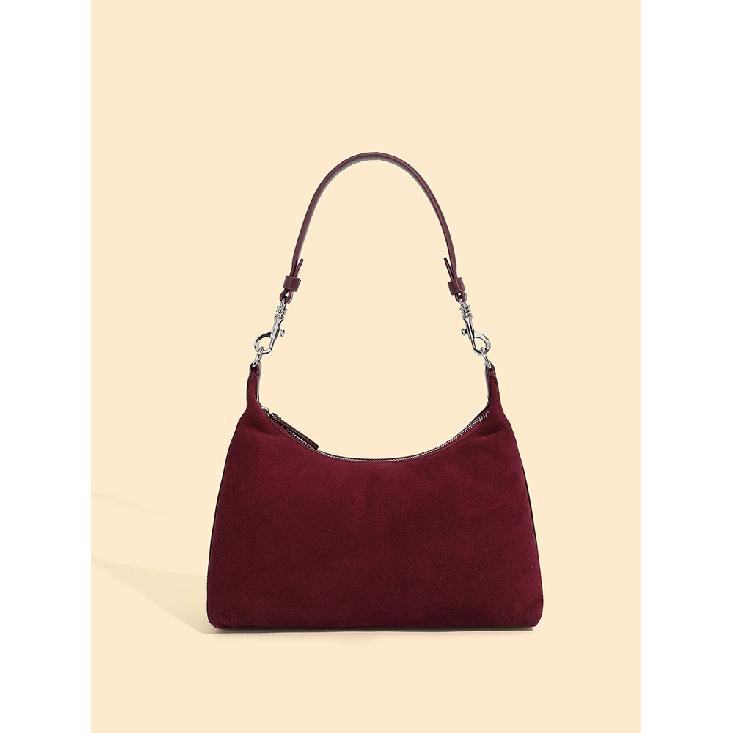Frosted Texture Underarm Bag Vintage Genuine Leather Commuter Women's Bag 2025 New Single Shoulder Tote Bag Versatile Casual Women's Bag