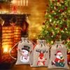 12/24pcs Sacs Cadeaux de Noël pour Petits Cadeaux de Noël, Calendrier de l'Avent, Décorations d'Arbre - Fête, Réunions de Famille - Sacs à Friandises de Fête