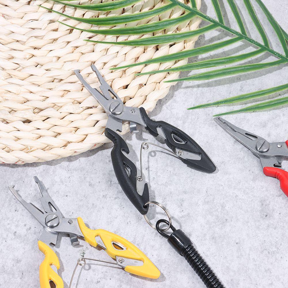 Multi-function with Lanyard Hook Removers Stainless Steel Scissor Fishing Pliers Bait Line Cutter