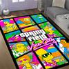 Simpsons Gta Vi Mashup Thema Anti-Rutsch-Teppiche - Polyester Heimdekoration, Geeignet für Schlafzimmer, Wohnzimmer, Eingangsbereiche, Studios und Dekorationen