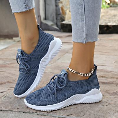 Neue Flyknit Damenschuhe Leichte Freizeit-Laufschuhe mit atmungsaktivem weich gefedertem Canvas-Obermaterial