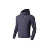 Zipper Printed Logo Warm Hooded Casual Sports Jacket Men Jacket Dark-Blue AFDT001-2