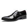 Chaussures Habillées pour Homme Cuir Véritable Double Boucle Monk Strap Chaussures pour Homme Imprimé Serpent Bout Capuchon Chaussures Italiennes Classiques