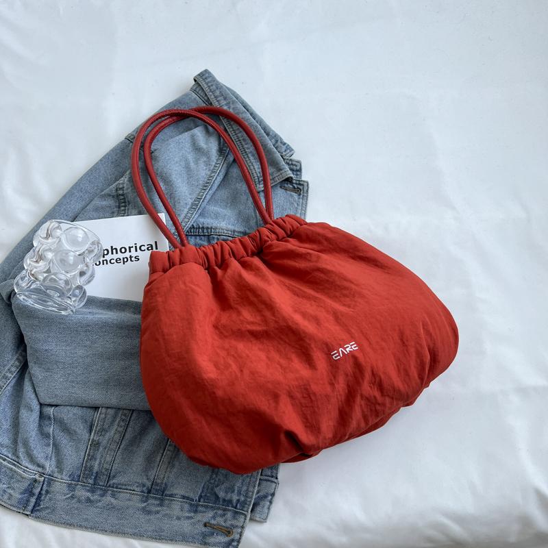 Handtaschen mit großem Fassungsvermögen für Damen Winter Kordel Canvas Damentasche Lässig einfarbig Messenger Schultertasche Damen Geldbörse
