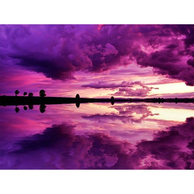5D DIY Diamond Painting Sunset Seascape Dusk Full Square Diamond Home Decoration Painting Cross Stitch Kit Rhinestone Embroidery