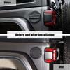 Aluminum Alloy ABS Gas Fuel Oil Tank Cap Cover For Jeep Wrangler JL 2018 Up  Car Exterior Accessories