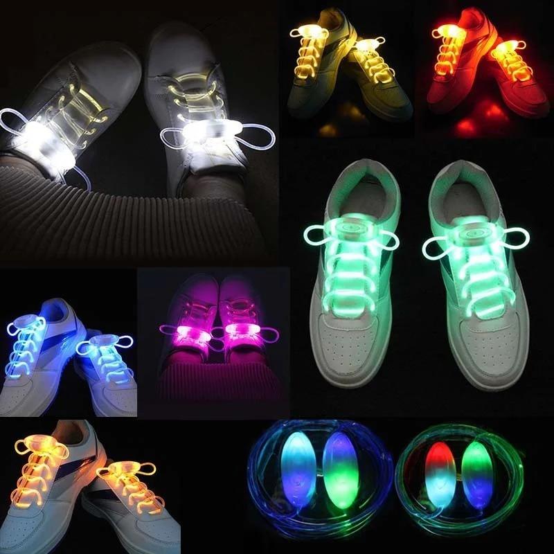 1 Paar Lichtgevende Schoenveters Platte Sneakers Canvas Schoenveters Gloeien In Het Donker Nachtkleur Fluorescerende Schoenveter Schoen Accessoires