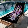 Prosop de Plajă cu Imprimeu Vânătorii de Demoni KPop, Prosop de Plajă Versatil, Ușor, Absorbant pentru Piscină, Surf, Yoga, Baie, Cadou Perfect de Ziua de Naștere, Sărbători
