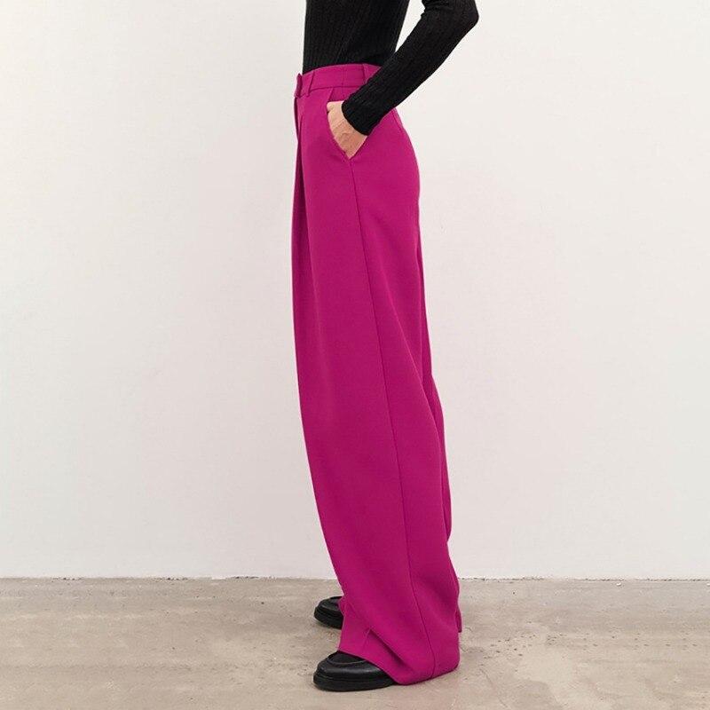 Sommer Hohe Taille Gerade Lose Beiläufige Hosen Mode Herbst Französisch Lose Hosen Anzug Hosen Für Frauen Jogger Pantalon 28678