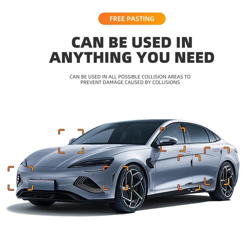 Rubber Anti Collision Strip Car Door Rearview Mirror Protector Stickers For Alfa Romeo Sportiva Giulia Giulietta 159 156 Stelvio