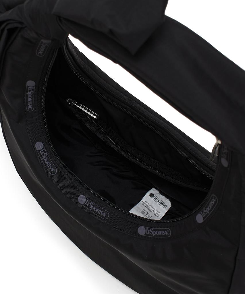 BOW CRESCENT SHOULDER3017Black Bows