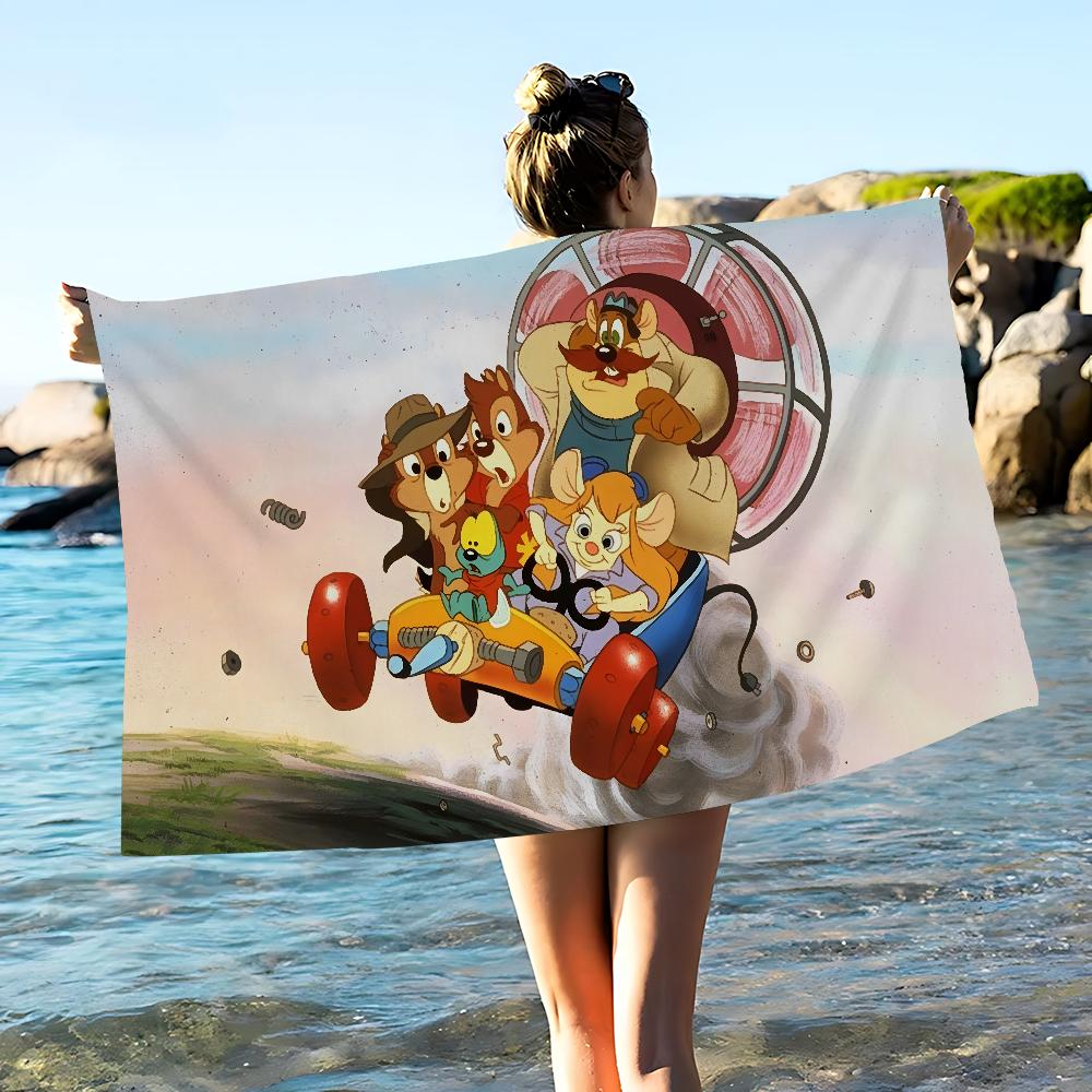 Čipas ir Deilas Gelbėtojai Animacinis Pliažo Rankšluostis Mielas Kawaii Kambario Dekoras Vonios Mergaitės Vaikai Rankšluosčiai Vonios Dušo