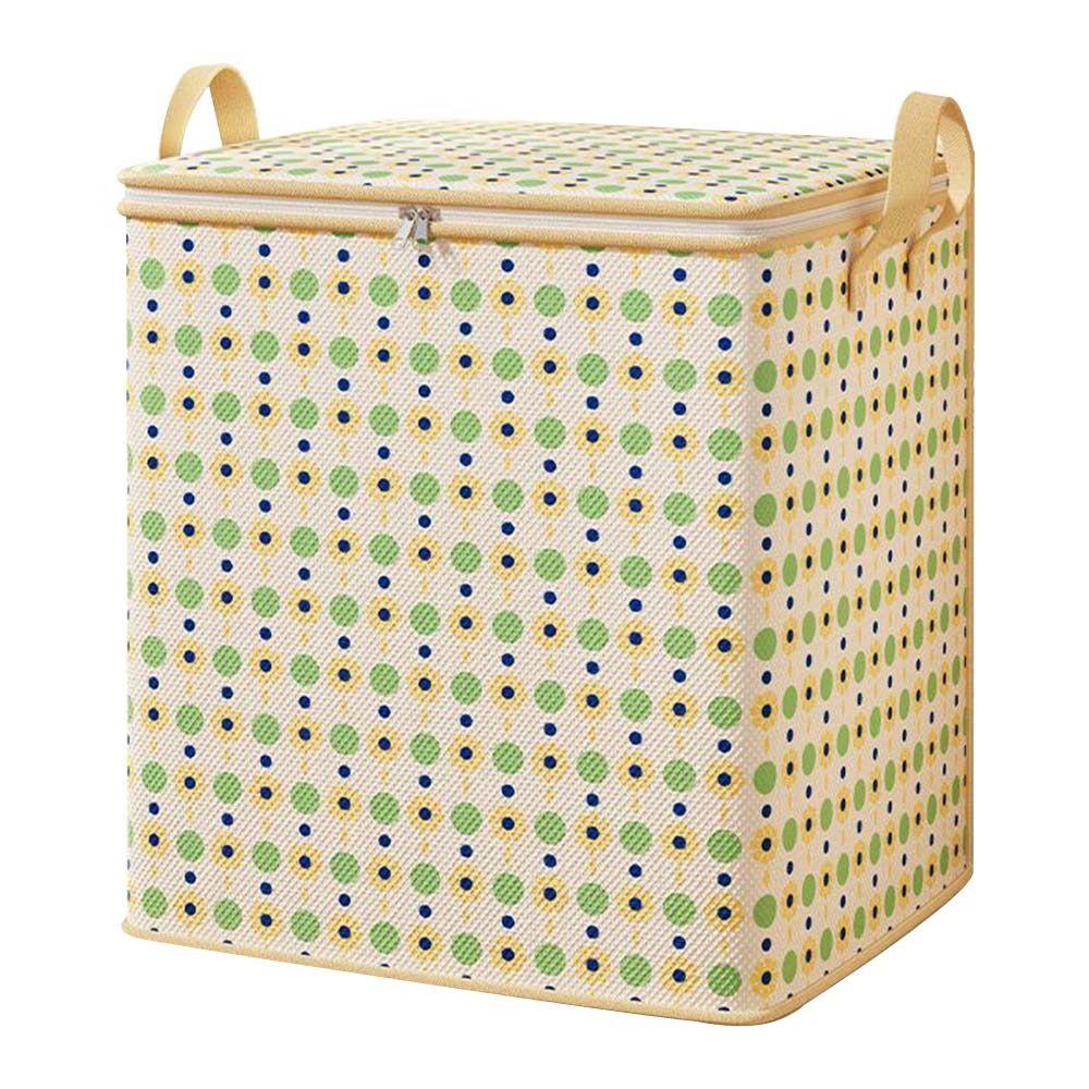 Fabric Clothes Quilt Storage Bag with Handles Folding Storage Baskets  for Cupboard