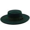 Nauja 8,5 cm plataus krašto Fedora Hat Jazz Hat Moteriška Klasikinė Veltinio Skrybėlė Panama Solid British Fascinator Moteriška veltinio kepurė