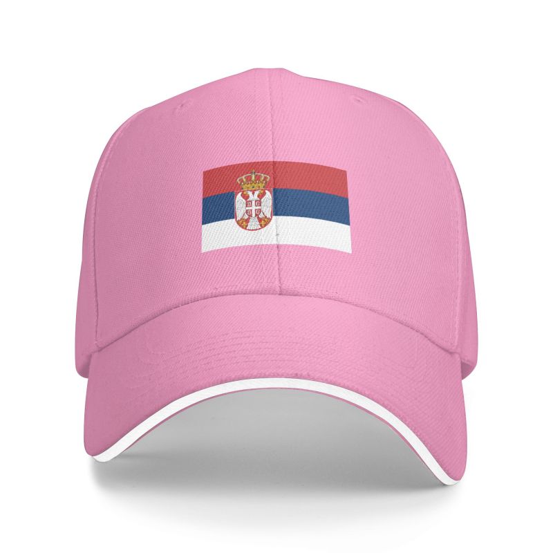 Custom Flag Of Serbia Baseball Cap Hip Hop Unisex Women's Adjustable Dad Hat Summer