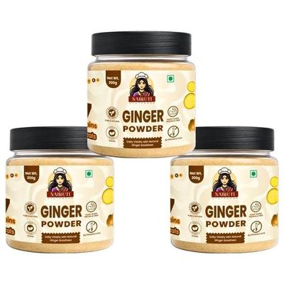 Nairuti Vyutpadan Dry Ginger Powder 200g X 3 | Winter Special Saunth Powder | Kadha & Chai Masala Essential | Ayurvedic Adrak Powder for Immunity