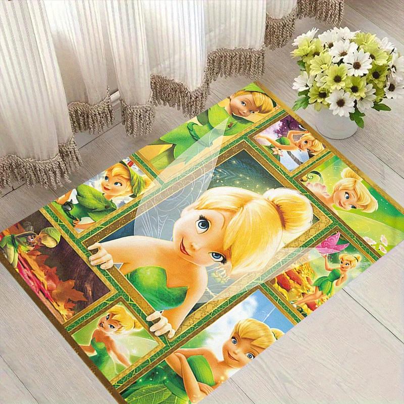 1 Stück Tinkerbell Teppich, Schlafzimmer und Spielzimmer, Langlebig, Fleckenbeständig und Leicht zu Reinigen, Wohnzimmer