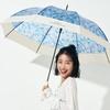 WPC Umbrella Plantika Patchwork Flower Transparent Long Umbrella Plv06 001