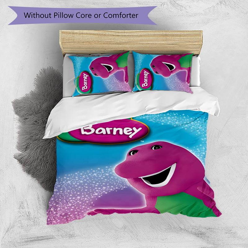 Set Biancheria da Letto Barney 3 Pezzi Copripiumino Chiusura Include 1 Copripiumino e 2 Federe per Tutte le Stagioni Camera da Letto Casa Arredo Dormitorio