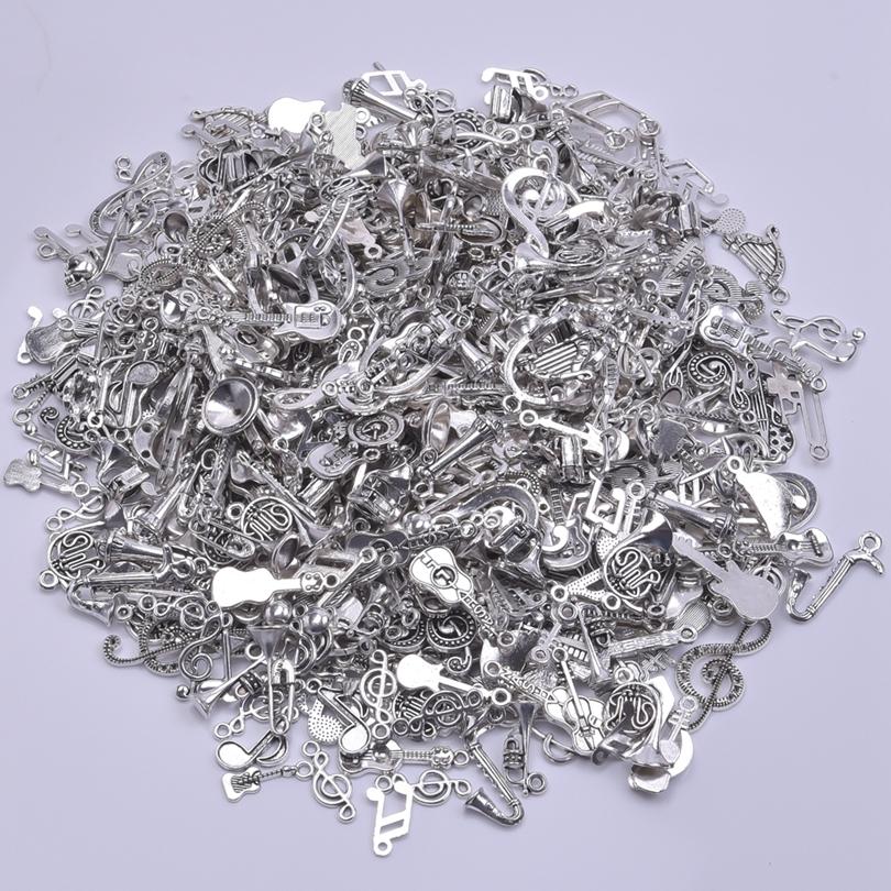 Mixed Hip Hop Accessories Music Charms For Jewelry Making Supplies Headset Guitar Microphone Metal Pendant Diy Keychain Earrings